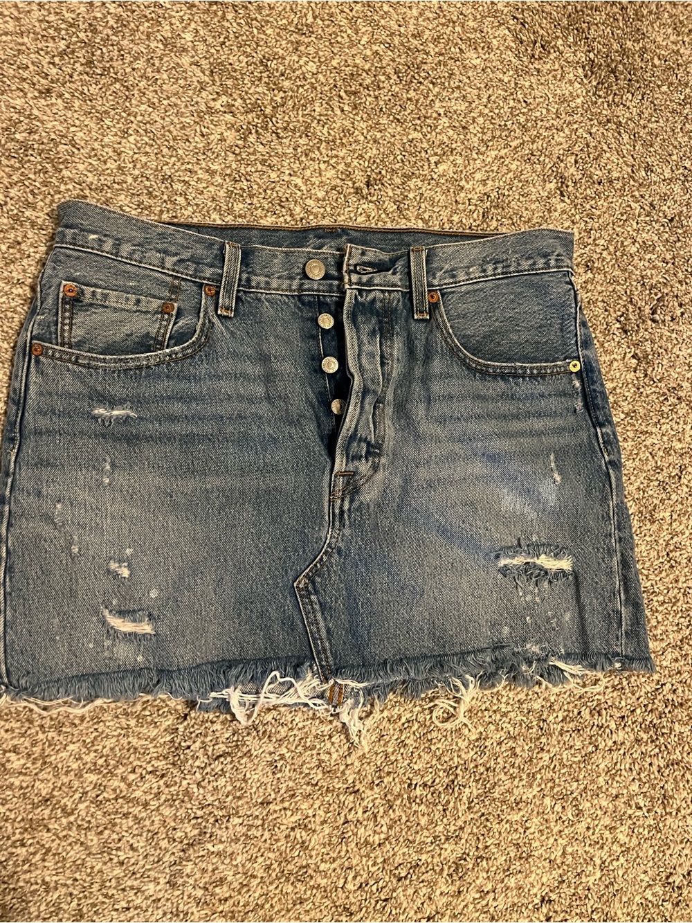 Levi's 501 denim mini-skirt